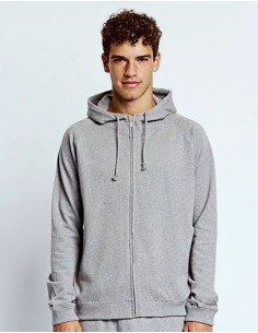 N-O63401-Unisex Hoodie With Hidden Zip 2